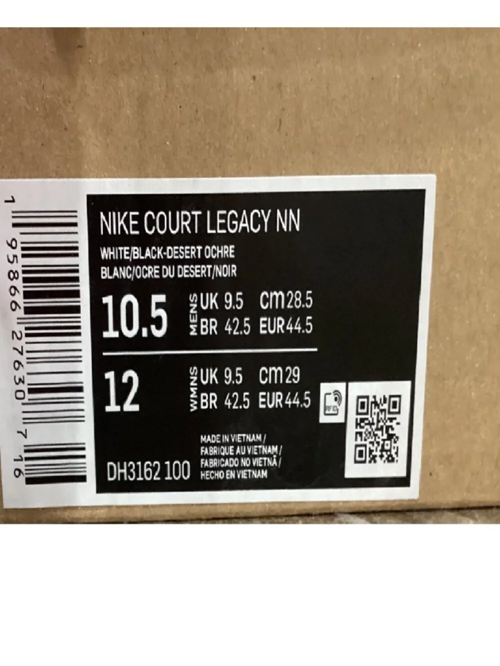 Nike Court Legacy DH3162-100 Men’s White Black Sneakers Tennis Shoes